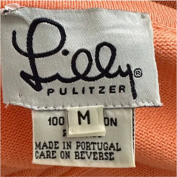 Lilly Pulitzer Vintage 90s Women's Button Down Cardigan Sweater Set Size Medium - Picture 9 of 10